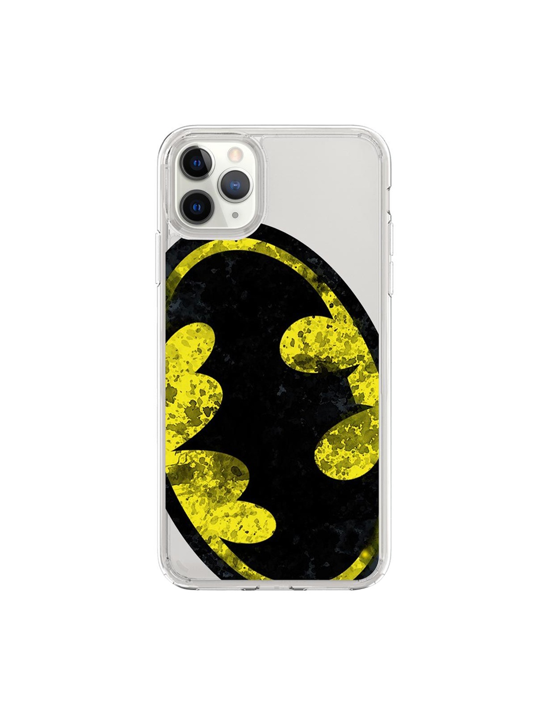 

macmerise Transparent & Black Batman Splatter Printed iPhone 11 Pro Back Cover