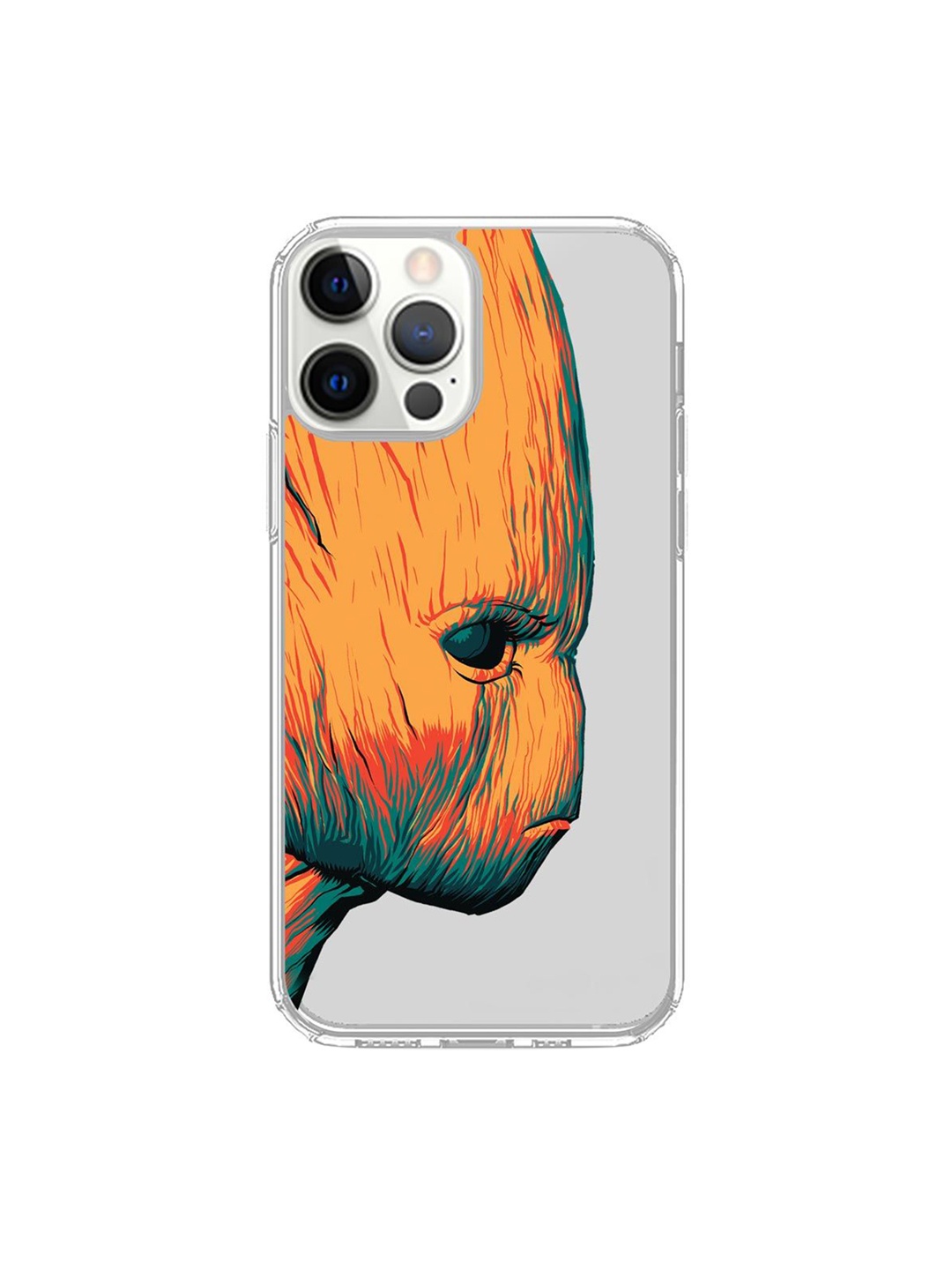 

macmerise Transparent & Orange Illuminated Groot iPhone 12 Pro Max Phone Case