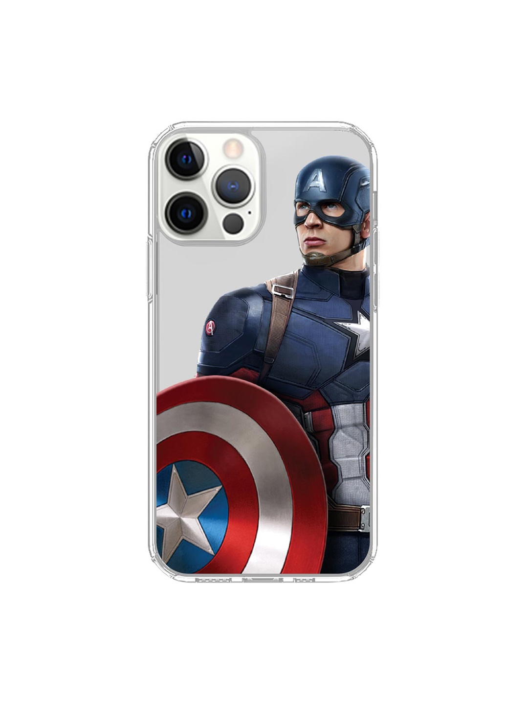 

macmerise Transparent & Blue Team Blue Captain iPhone 12 Pro Phone Case