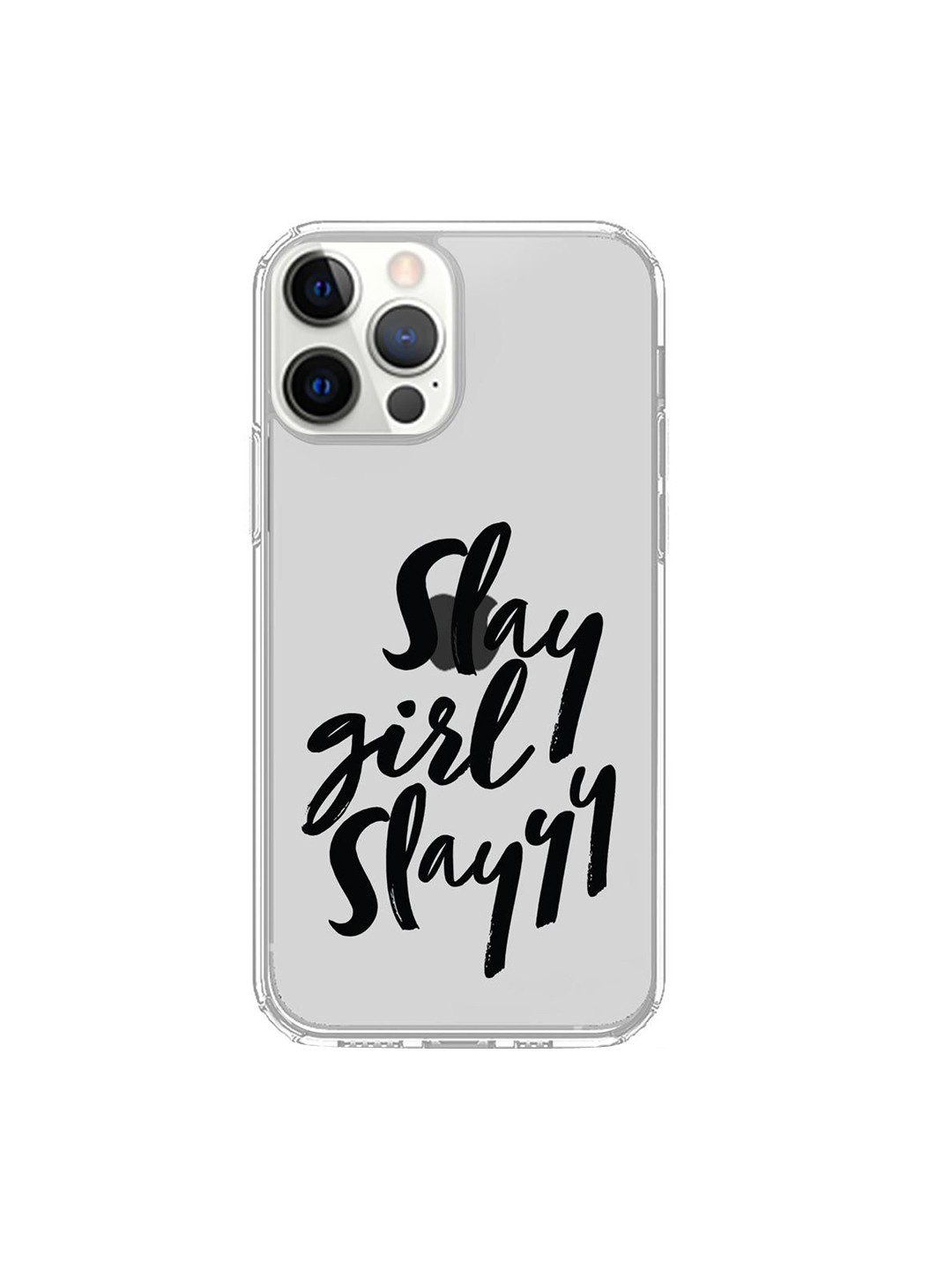 

macmerise Transparent & Black Slay Girl Slay iPhone 12 Pro Max Phone Case