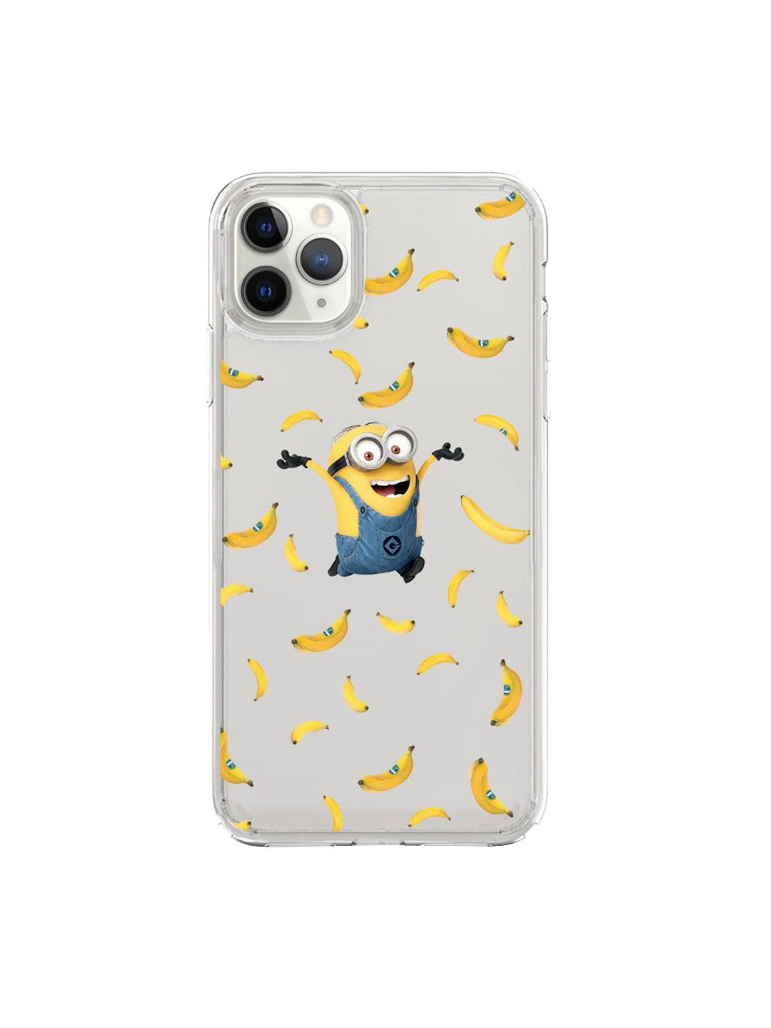 

macmerise Transparent & Yellow Printed iPhone 11 Pro Back Case