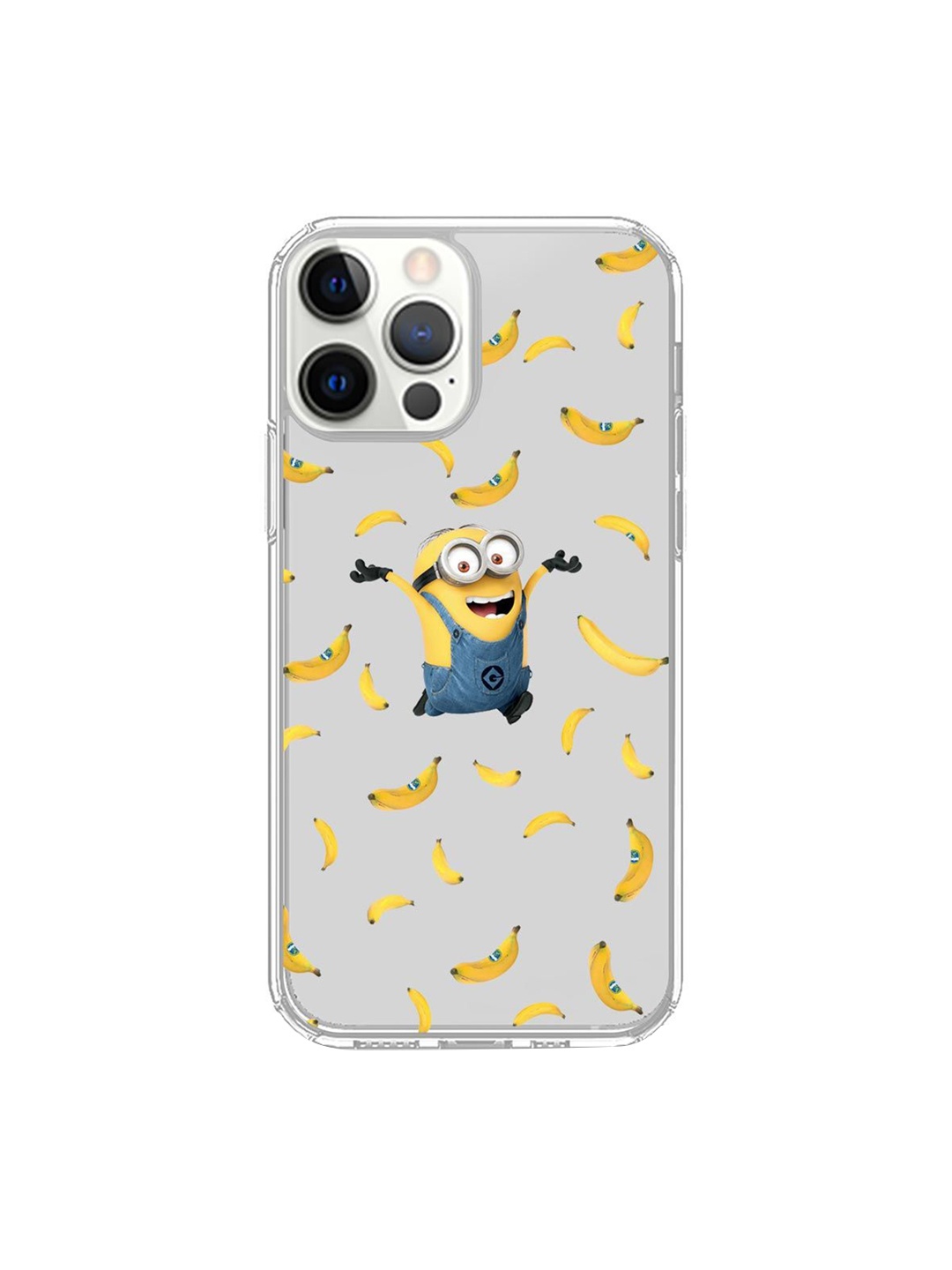 

macmerise White & Yellow Go Bananas Minion iPhone 12 Pro Phone Case
