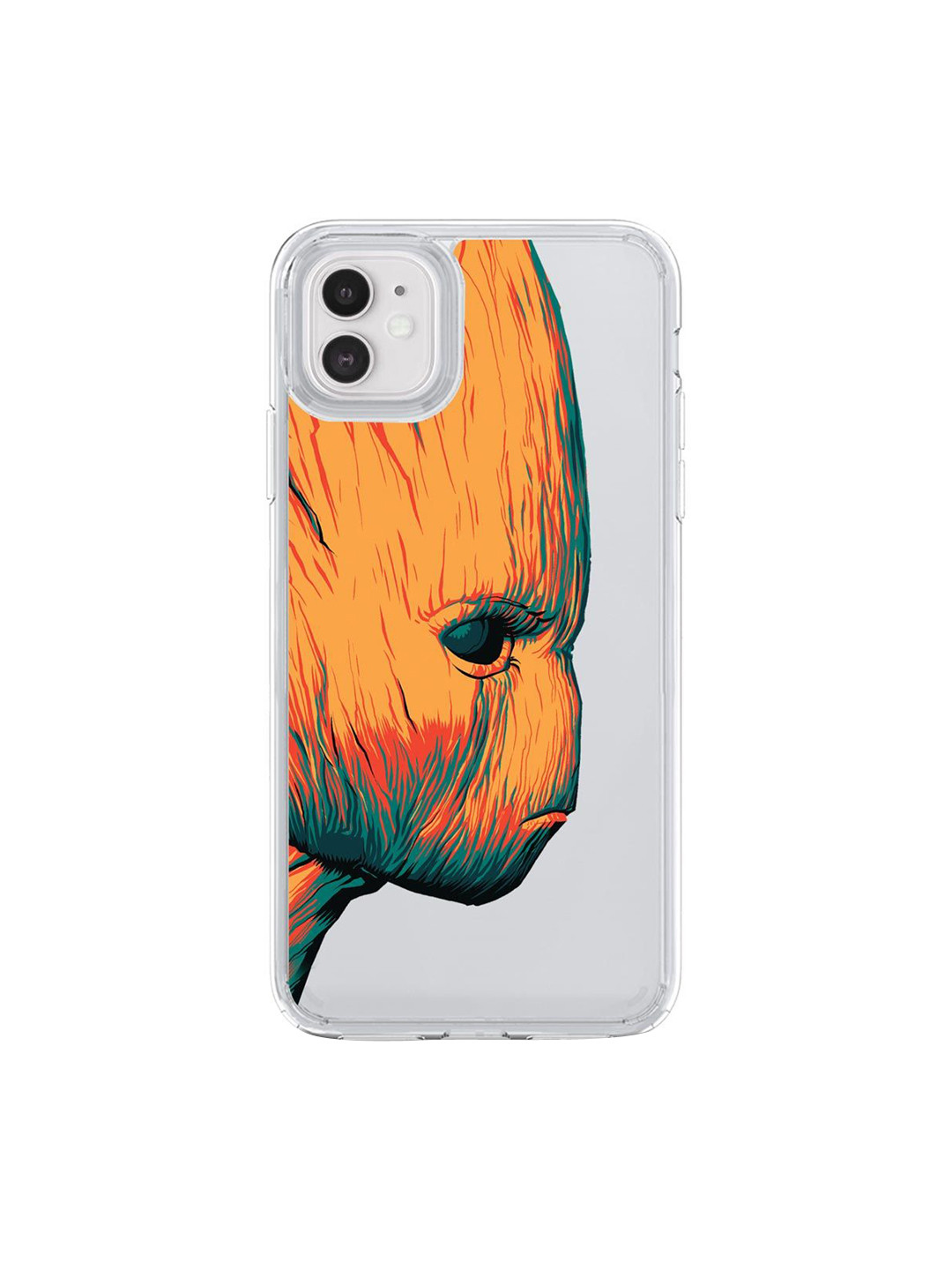 

macmerise Transparent & Yellow Illuminated Groot iPhone 11 Back Case