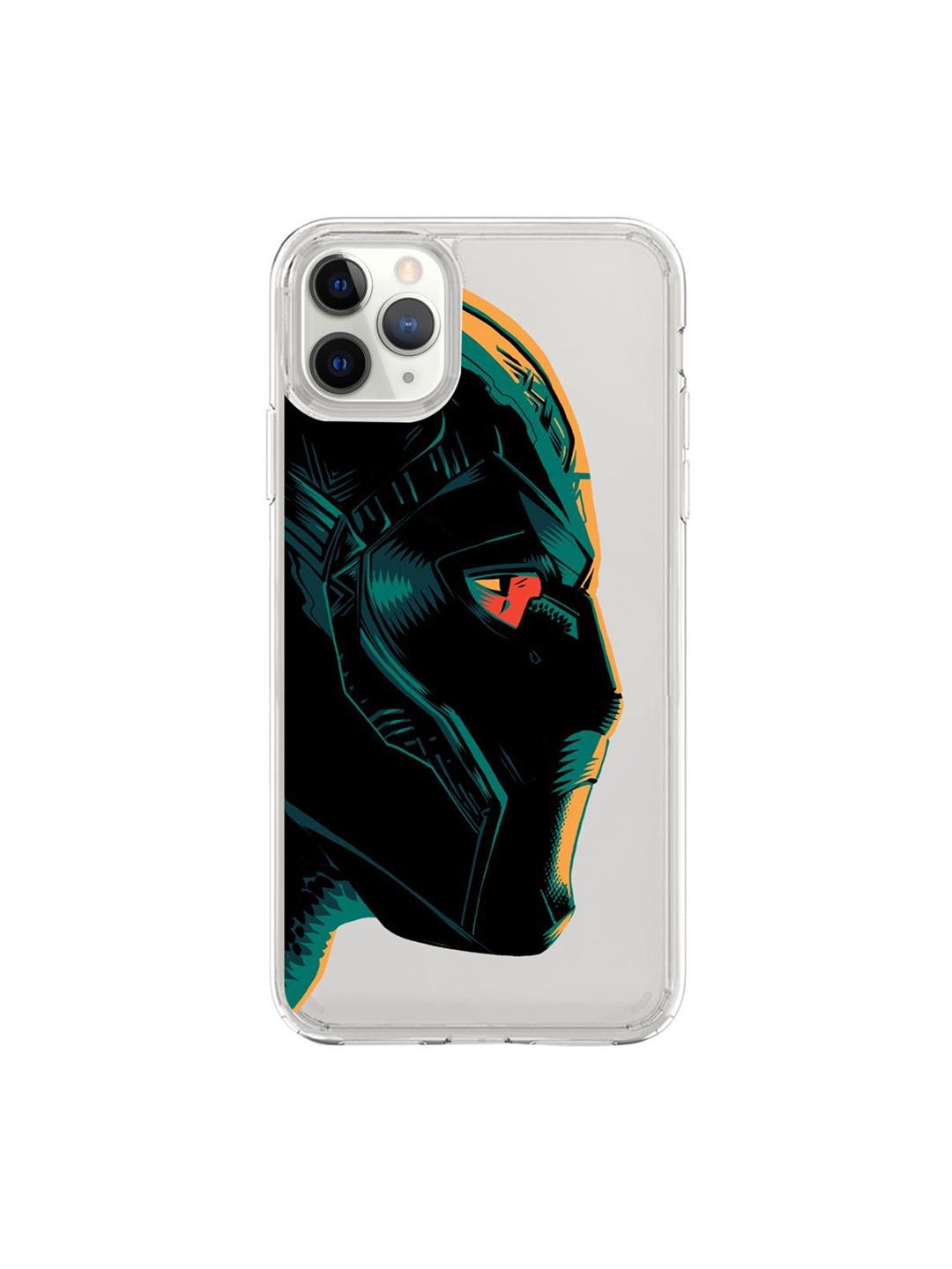 

macmerise Transparent & Green Black Pantherl Logo iPhone 11 Pro Max Phone Case