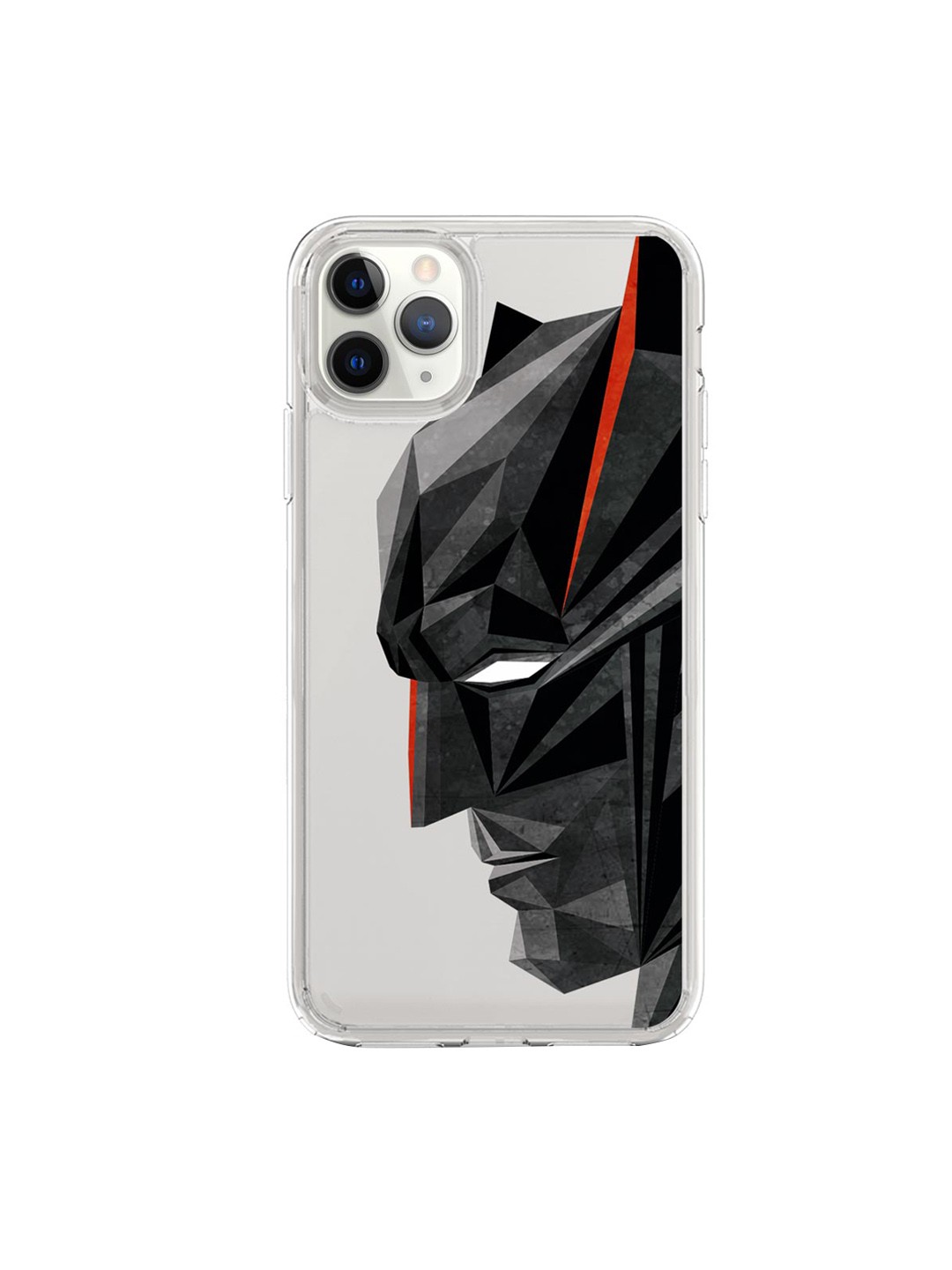 

macmerise Transparent & Black Batman Geometric iPhone 11 Pro Max Phone Case
