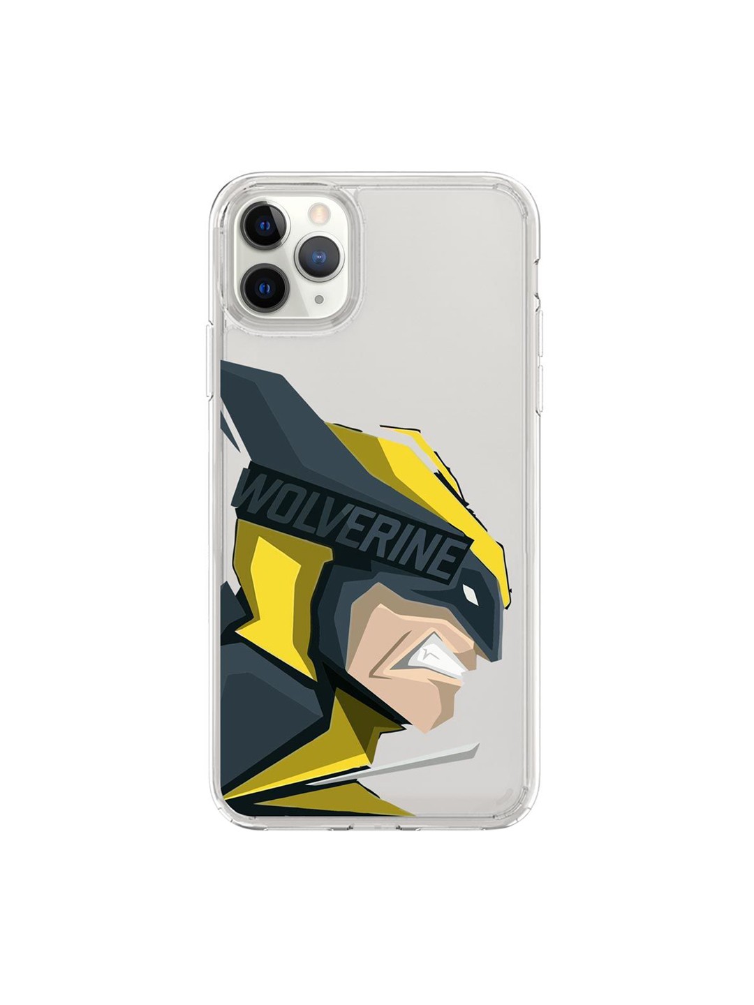 

macmerise Transparent & Blue Dont Mess with Wolverine Printed iPhone 11 Pro Max Back Cover