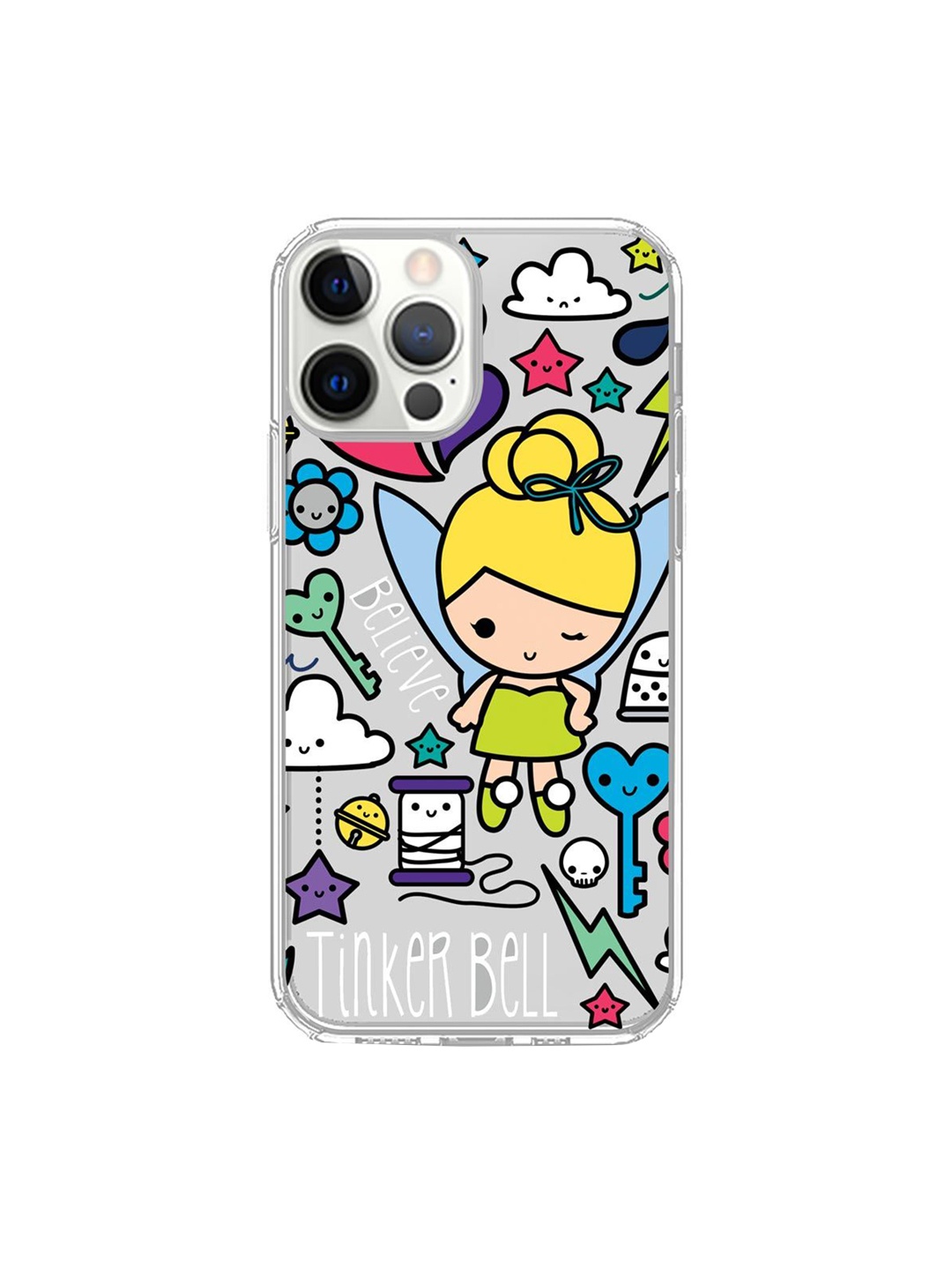 

macmerise Transparent & Yellow Tinker World Printed iPhone 12 Pro Back Cover