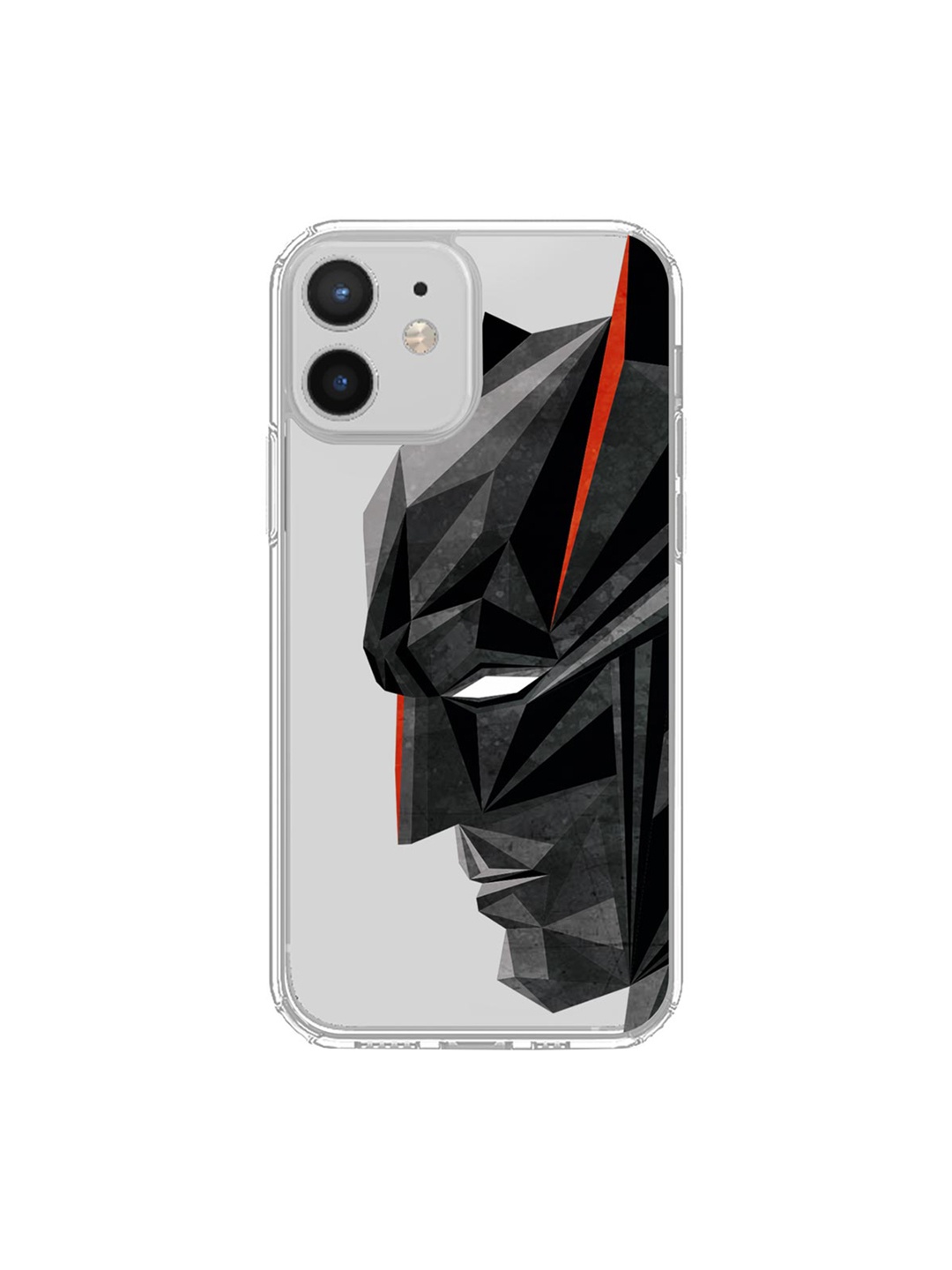 

macmerise Transparent & Black Batman Geometric iPhone 12 Mini Phone Case