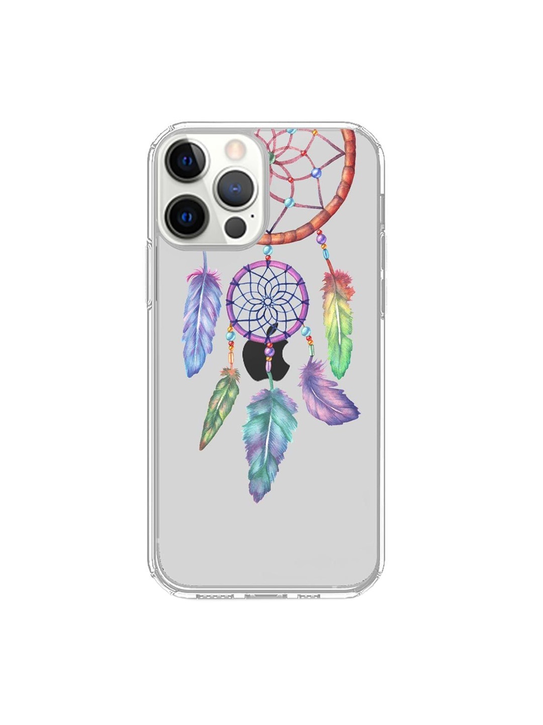 

macmerise Transparent & Green Dream Catcher Feathers iPhone 12 Pro Max Back Case