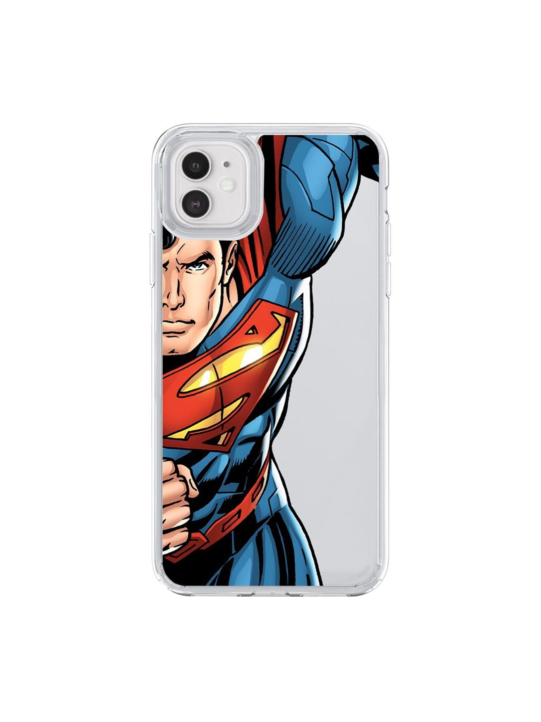 

macmerise Transparent & Blue Speed it like Superman Printed iPhone 11 Back Cover