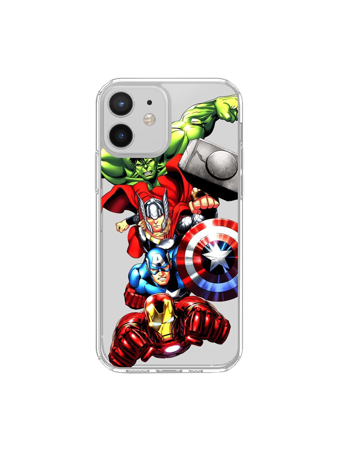 

macmerise Transparent & Red Avengers Fury Printed iPhone 12 Mini Back Cover