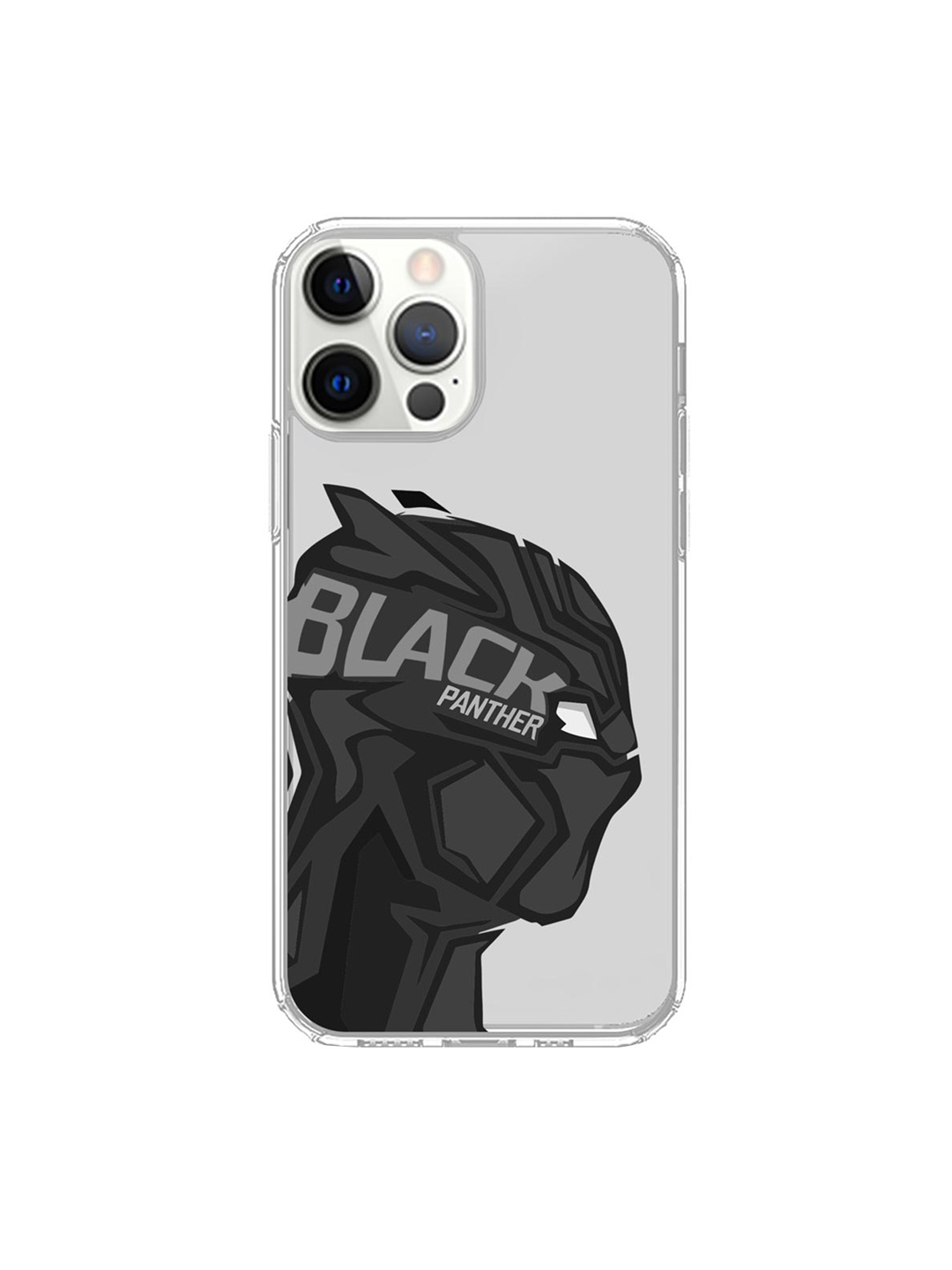 

macmerise Transparent & Grey Black Panther Art iPhone 12 Pro Max Phone Case