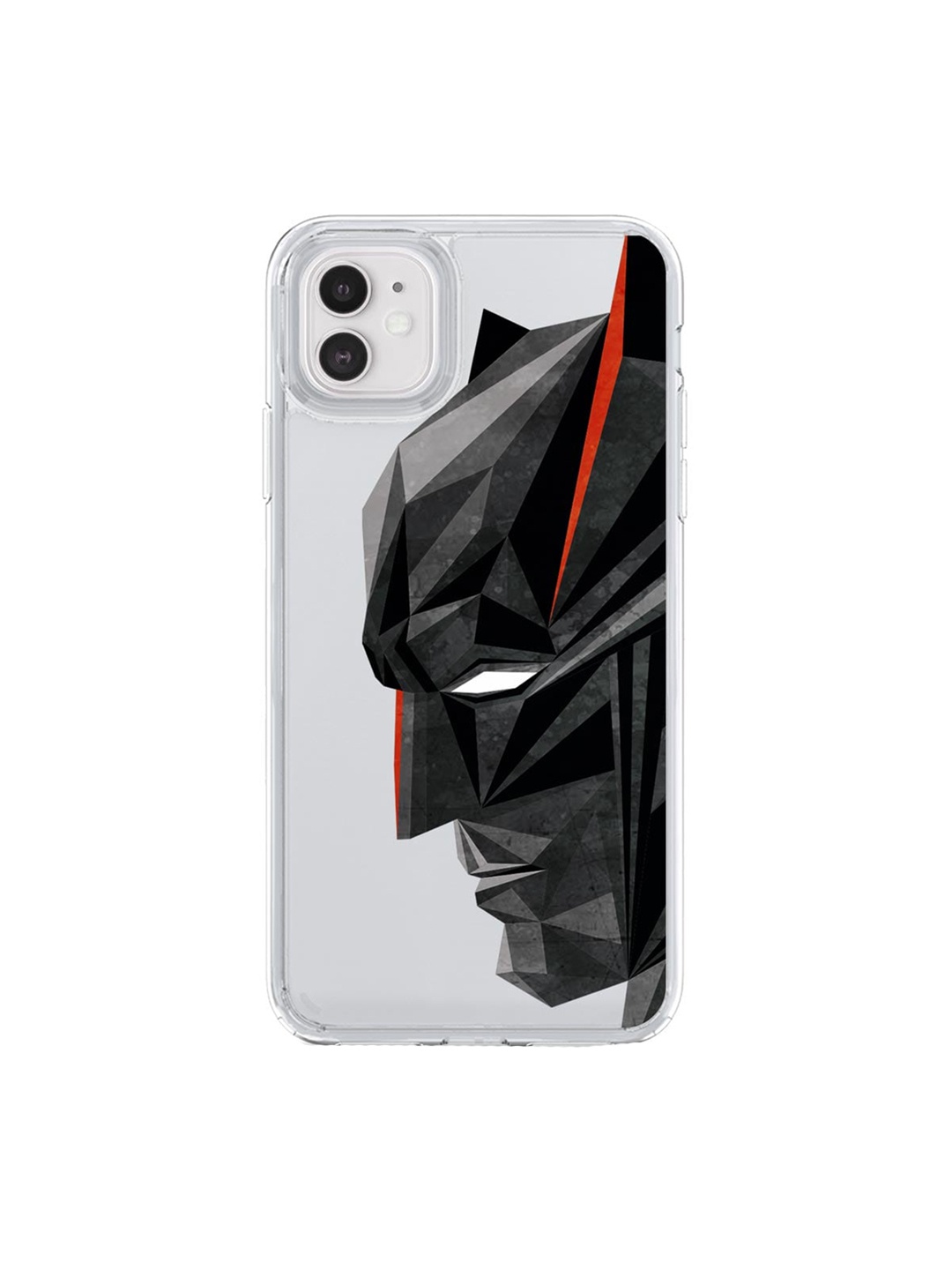 

macmerise Transparent & Black Batman Geometric iPhone 11 Phone Case