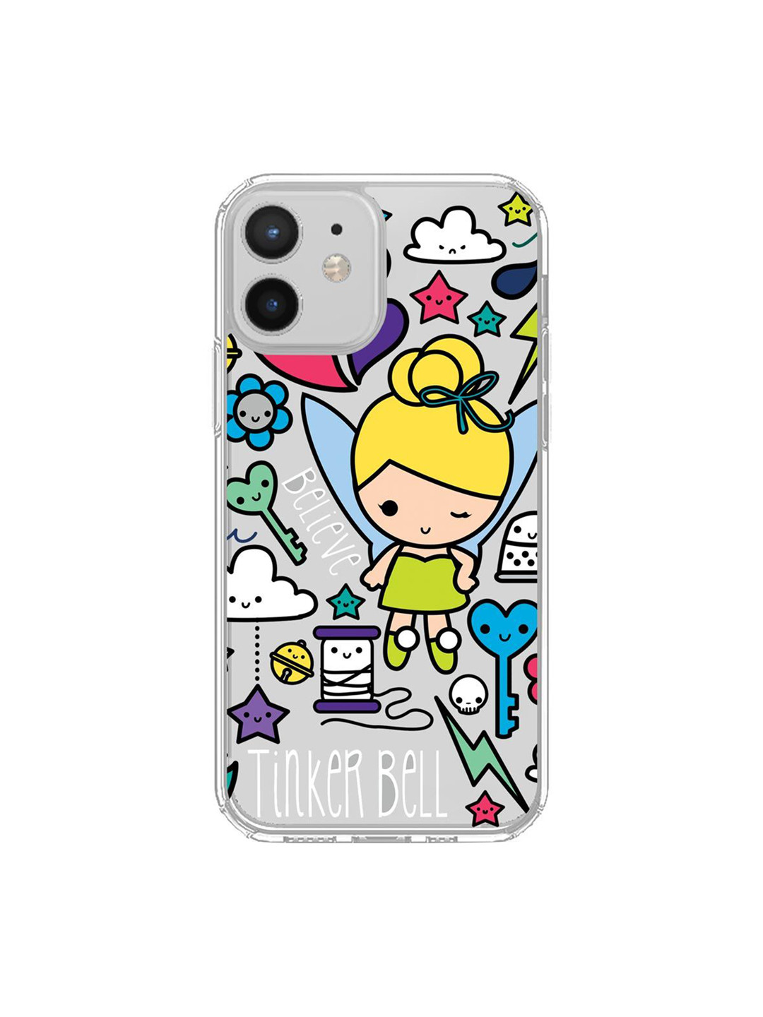 

macmerise Transparent & Yellow Tinker World IPhone 12 Mini Back Case