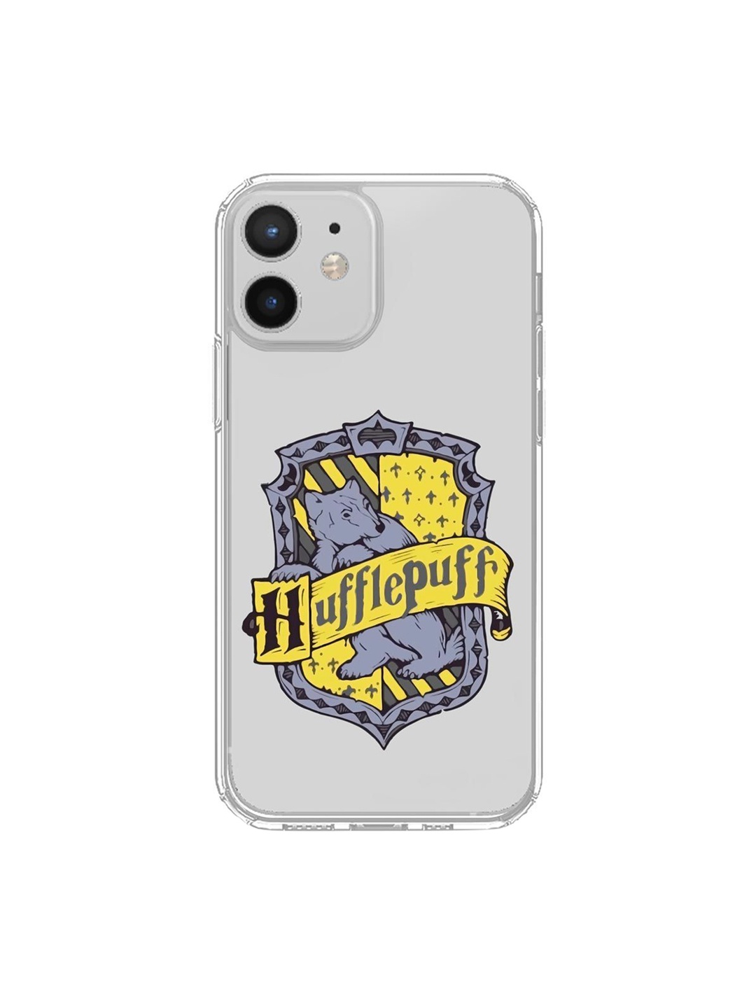 

macmerise Transparent & Yellow Crest Hufflepuff iPhone 12 Mini Phone Case, Multi