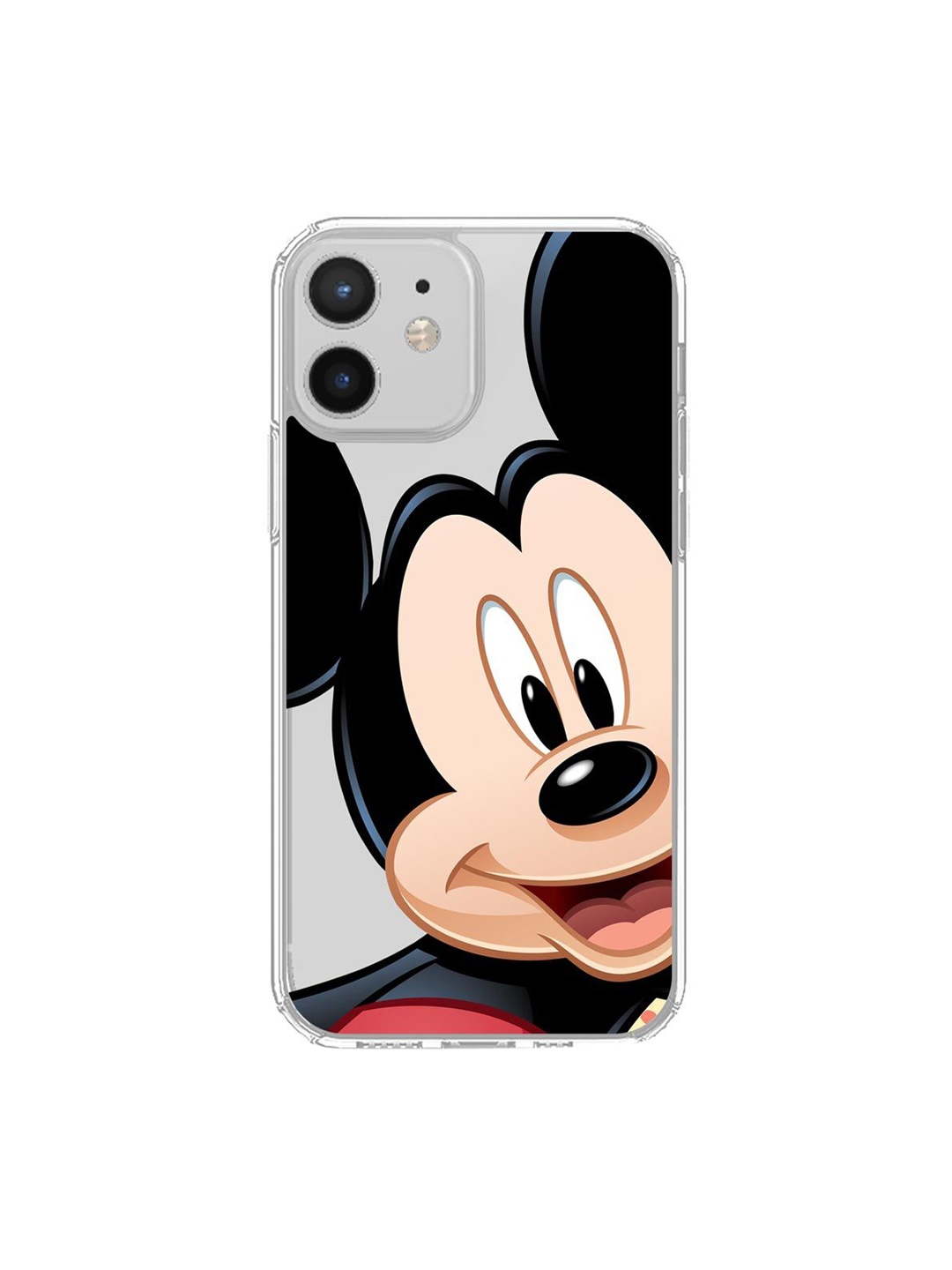 

macmerise Transparent & Beige Zoom Up Mickey iPhone 12 Mini Phone Case