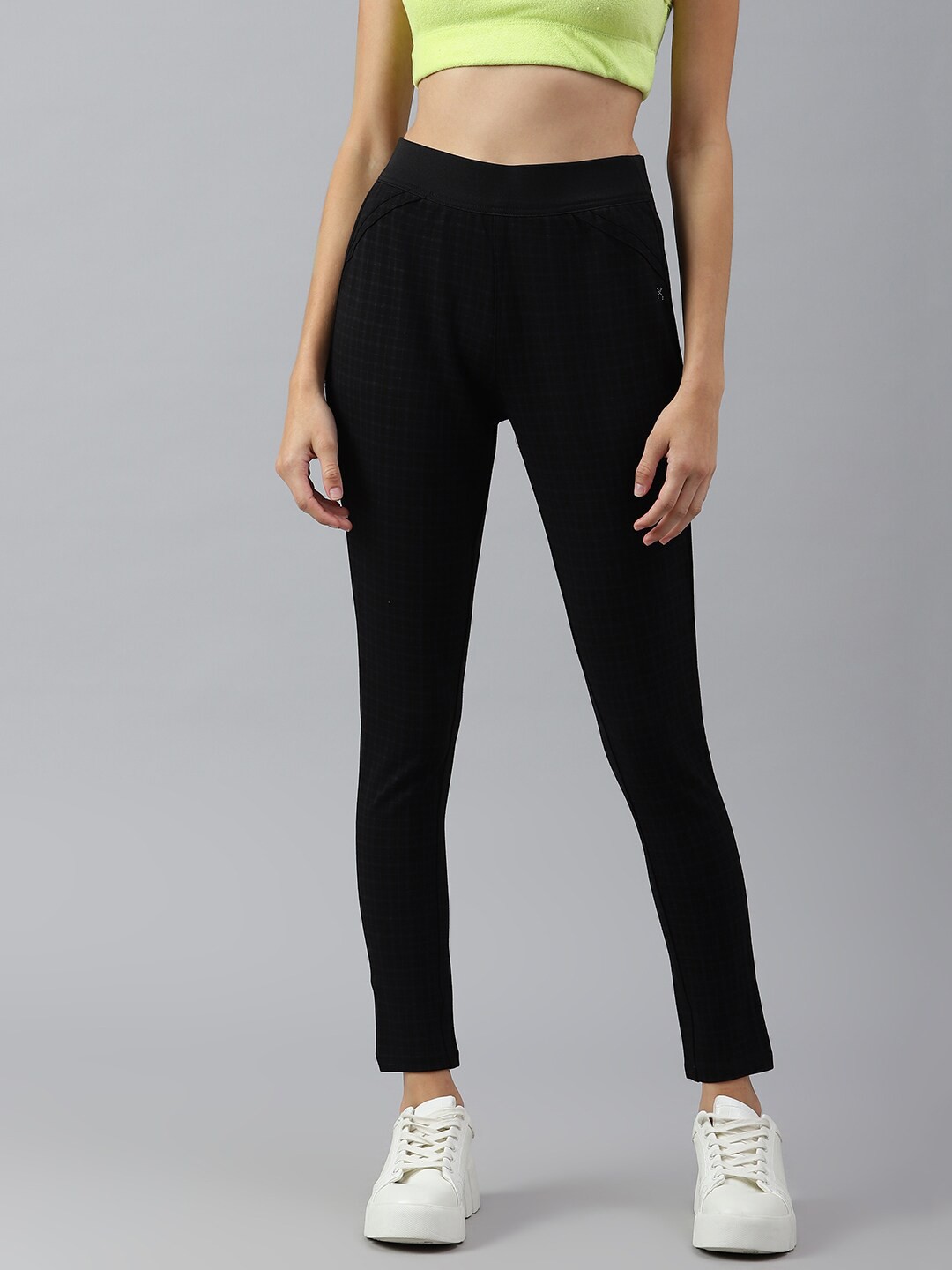 

Xpose Women Black Solid Skinny-Fit Treggings