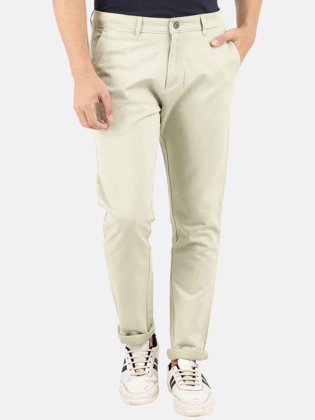 

V-Mart Men Green Slim Fit Chinos Trousers