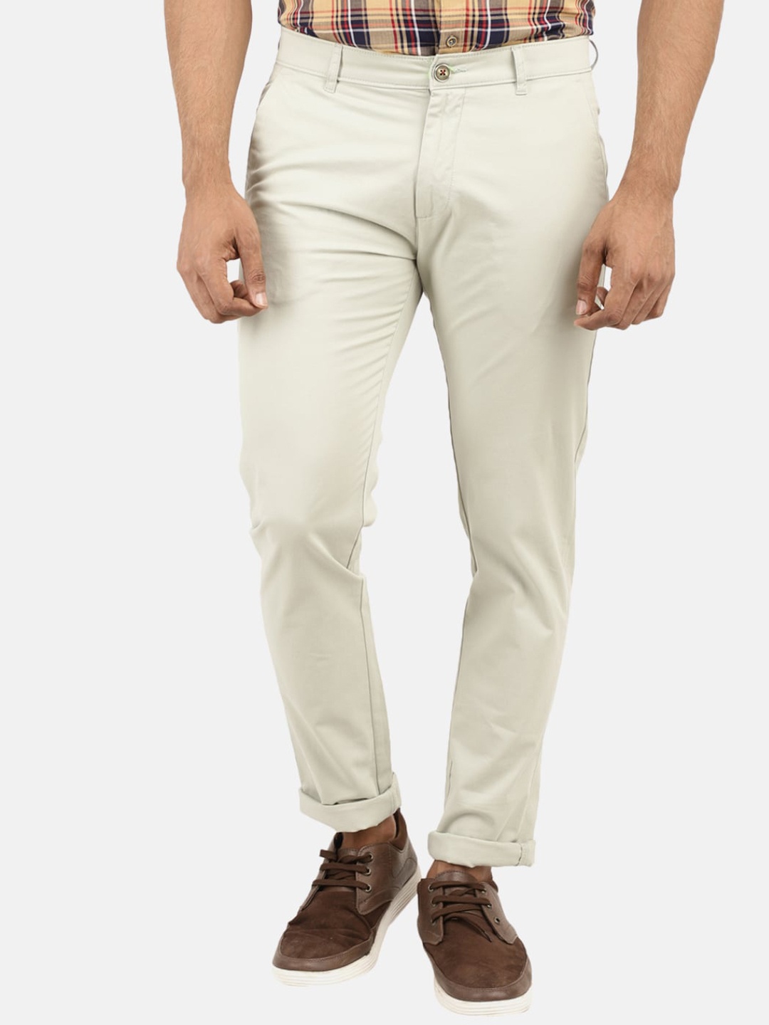 

V-Mart Men Green Slim Fit Trousers