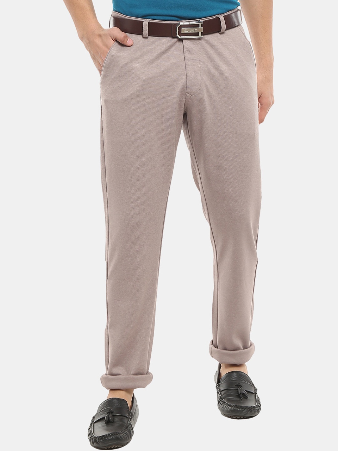 

V-Mart Men Beige Slim Fit Chinos Trousers