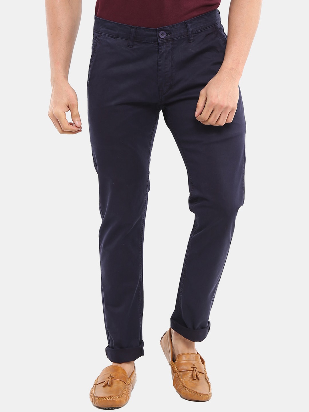 

V-Mart Men Blue Slim Fit Chinos Trousers