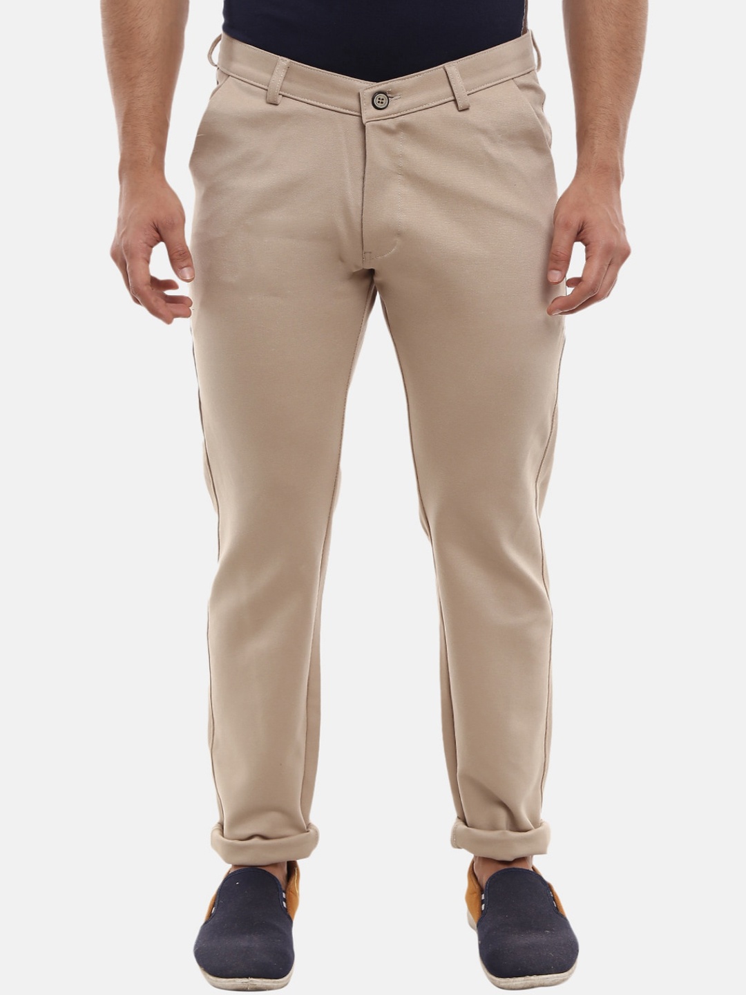 

V-Mart Men Brown Slim Fit Cotton Chinos Trousers