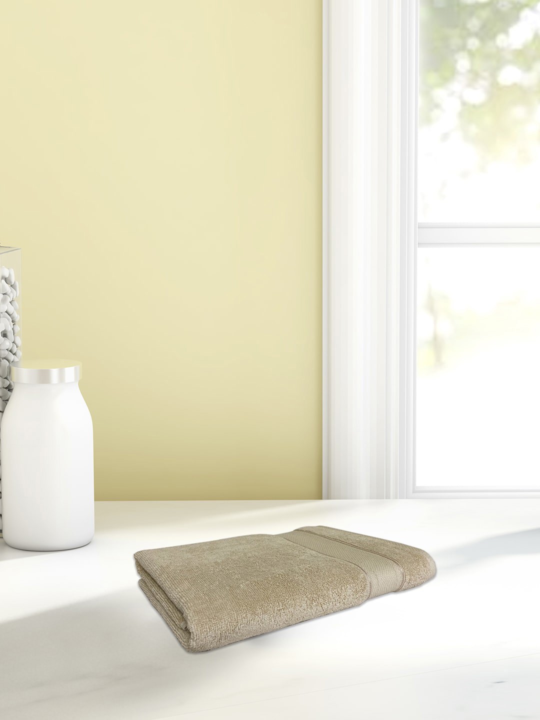 

SPACES Beige High Absorbent Pure Cotton Hand Towel
