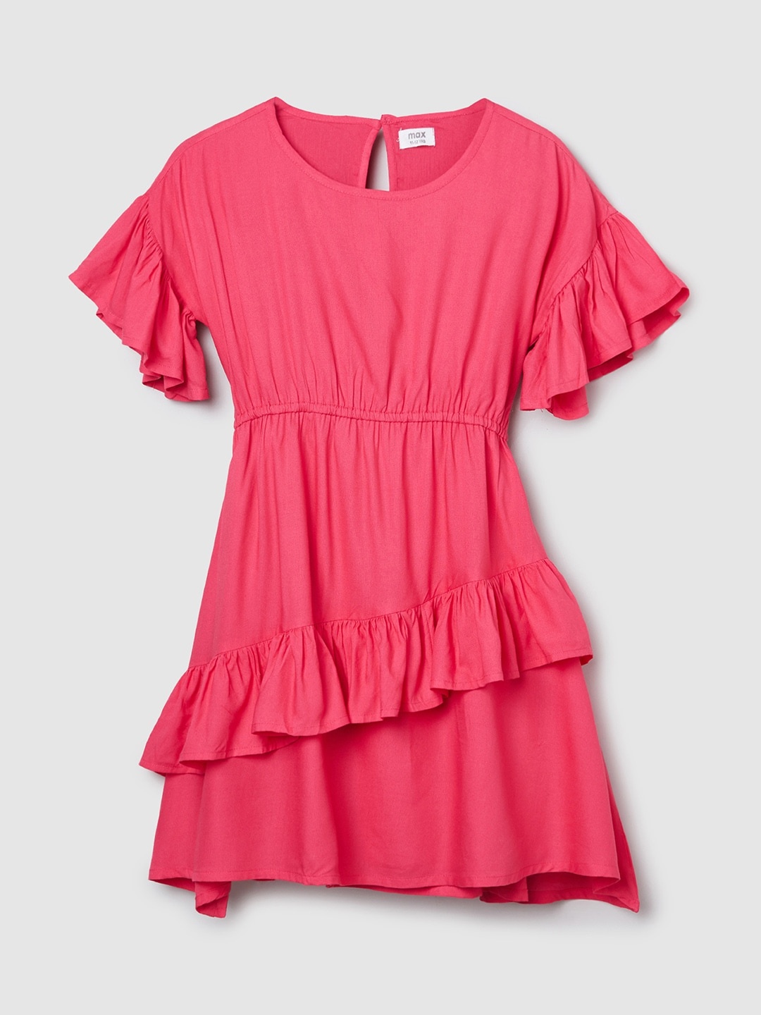 

max KidsFuchsia Colour Casual Dress, Fuchsia
