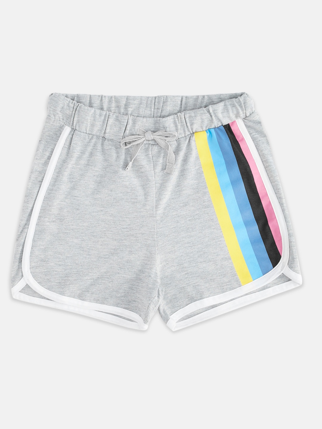 Pantaloons Junior Girls Grey Melange Shorts
