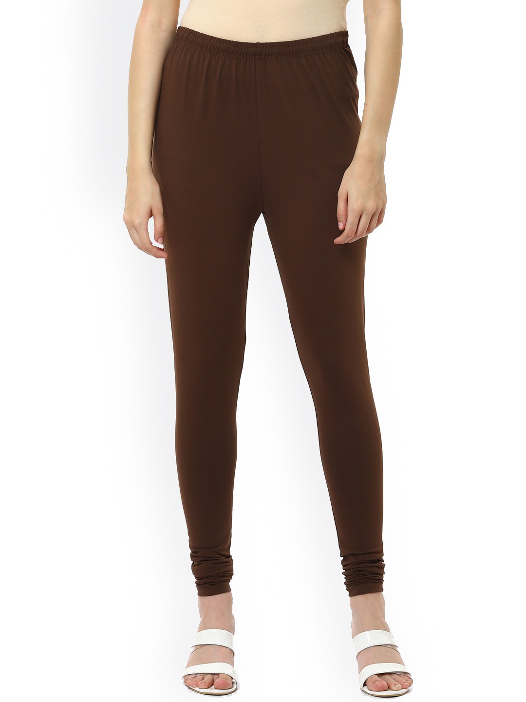 

Biba Women Coffee Brown Solid Churidar