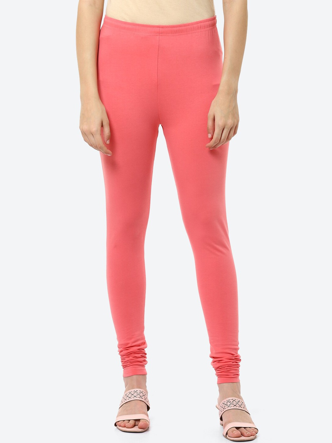 

Biba Women Pink Solid Churidar