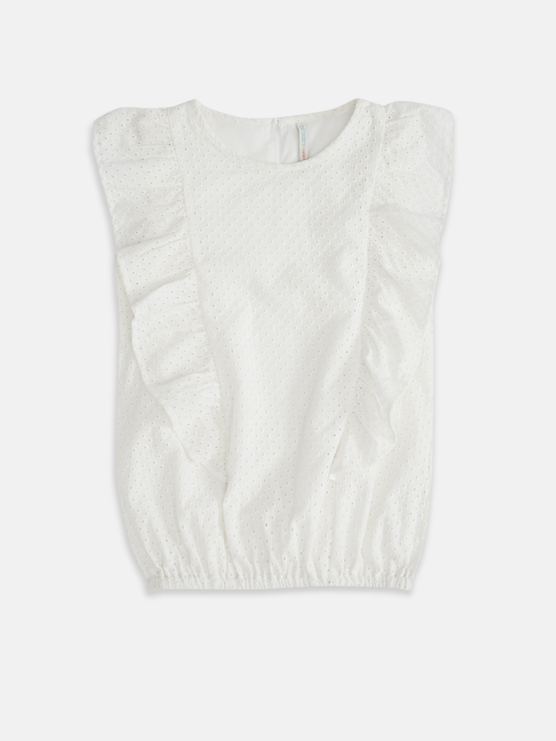 

Pantaloons Junior Off White Blouson Top