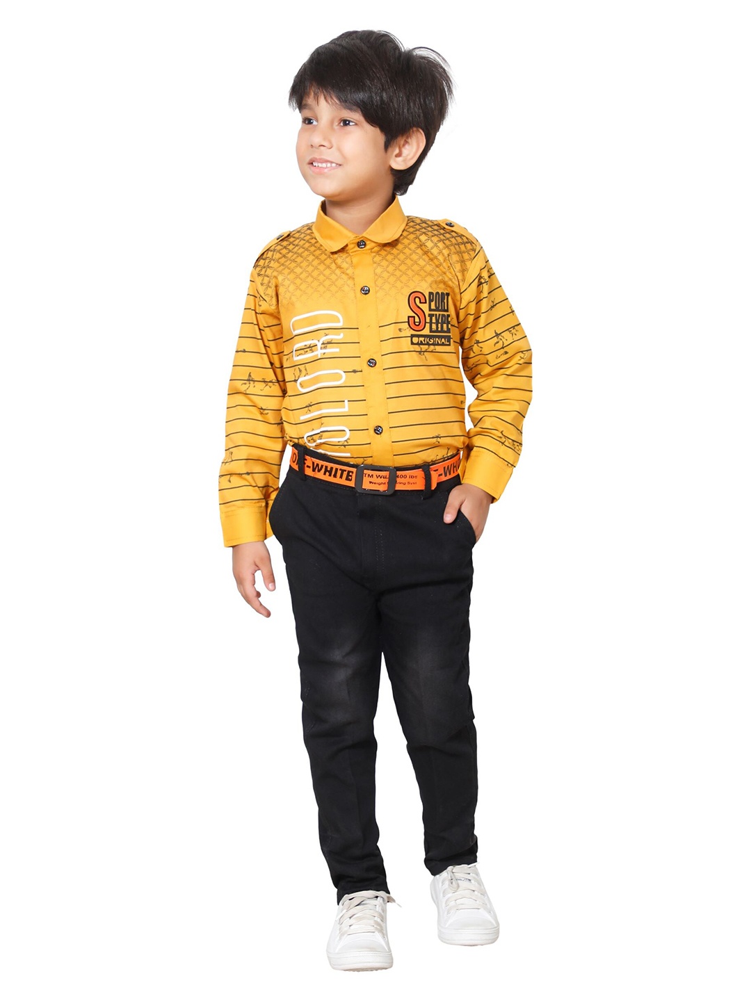 

DKGF FASHION Boys Mustard Yellow B