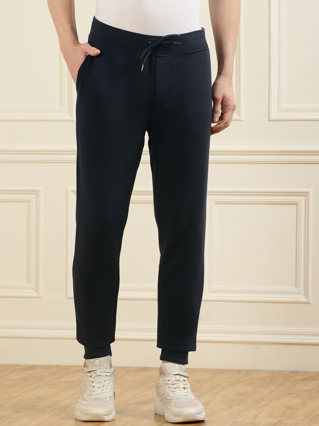 

Polo Ralph Lauren Men Navy Blue Solid Pure Cotton Joggers