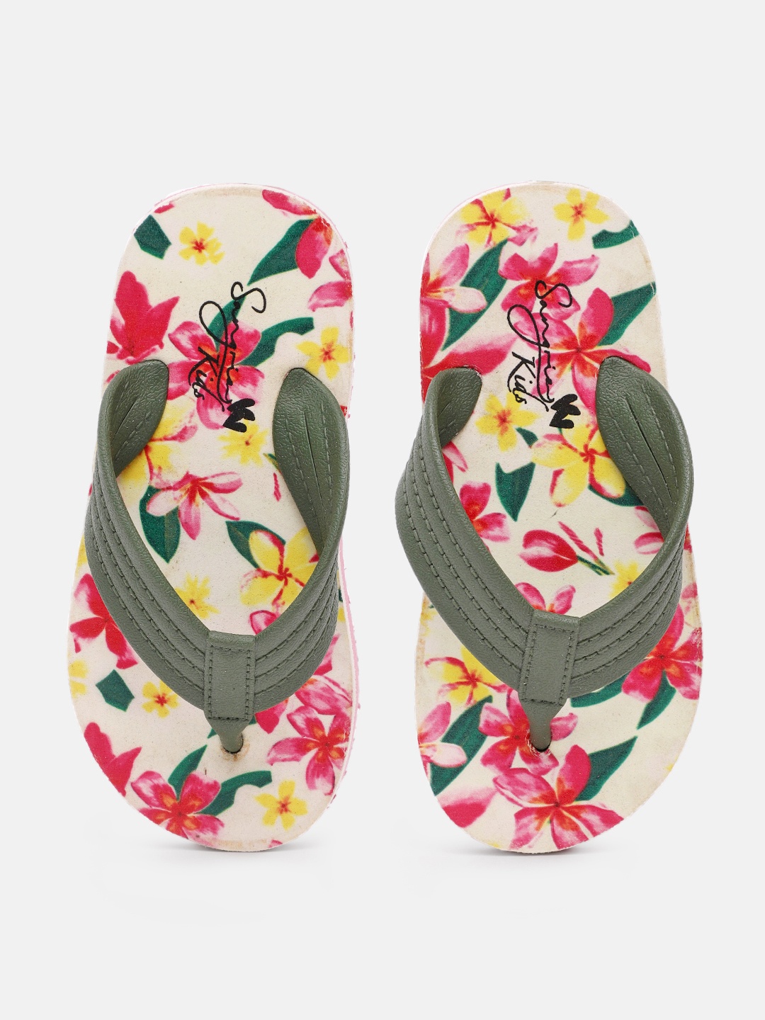 

Sangria Girls Printed Thong Flip Flops, Multi
