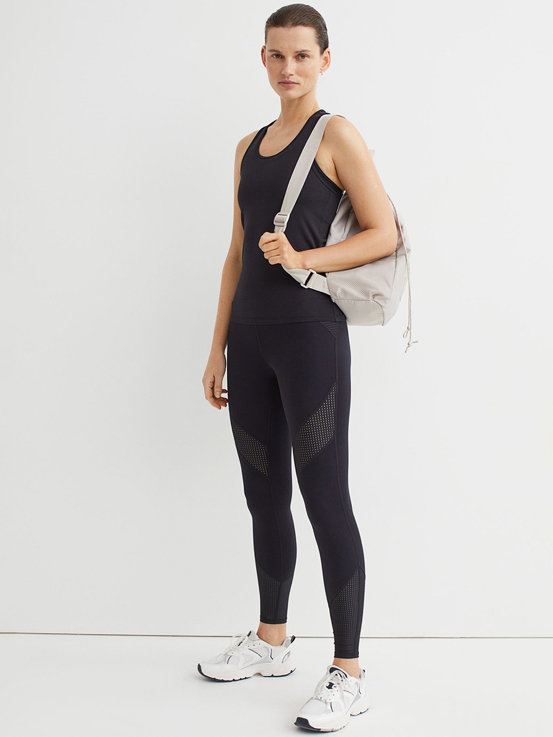 

H&M Black High Waist Sports Tights