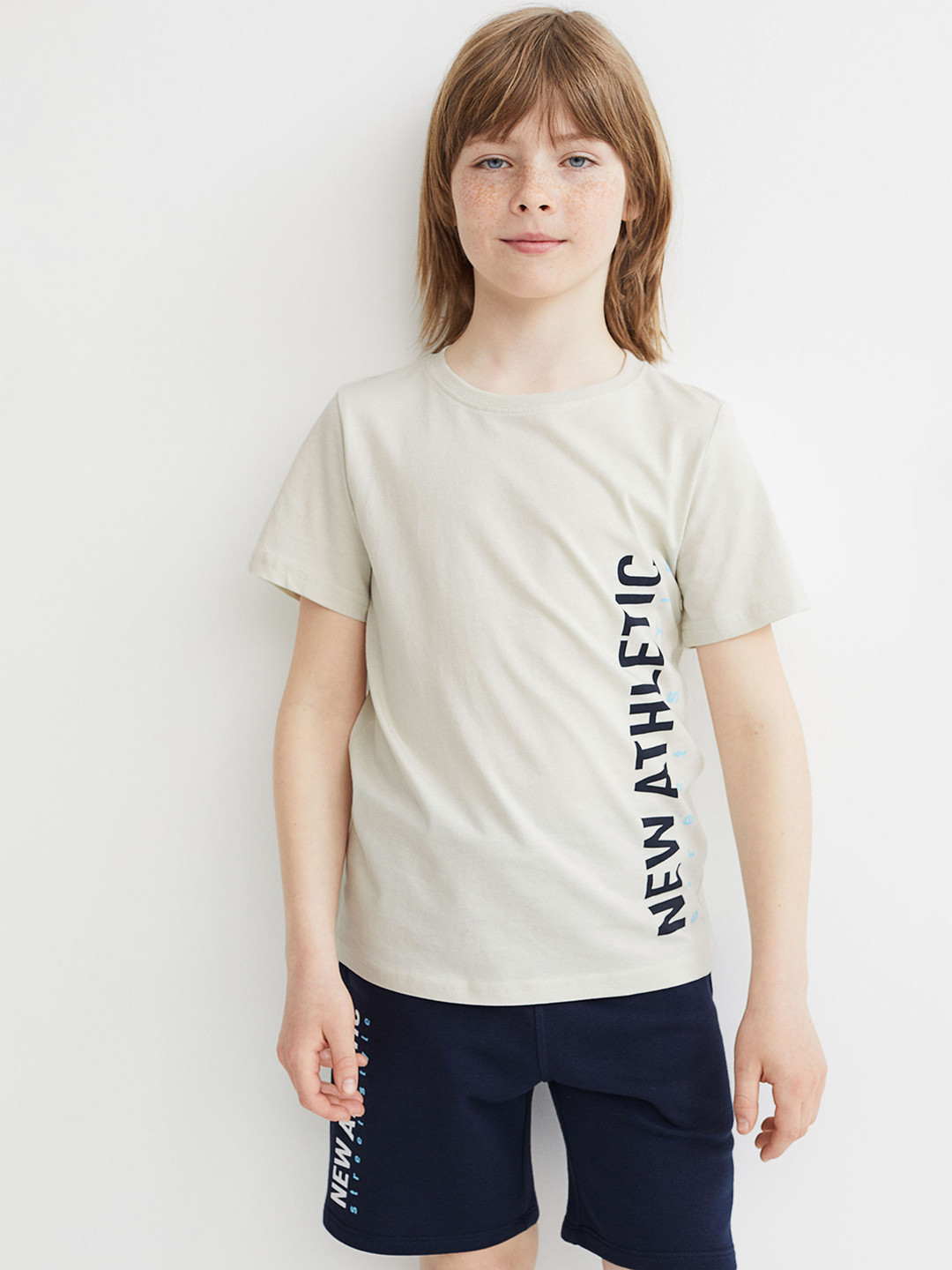 

H&M Boys Beige & Blue 2-piece Set