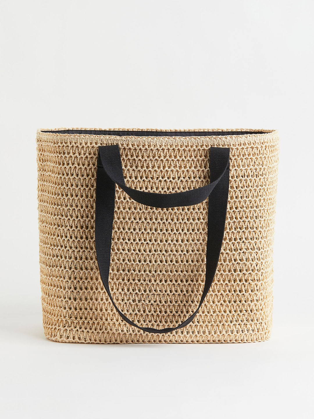 

H&M Women Beige Straw Weekend Bag