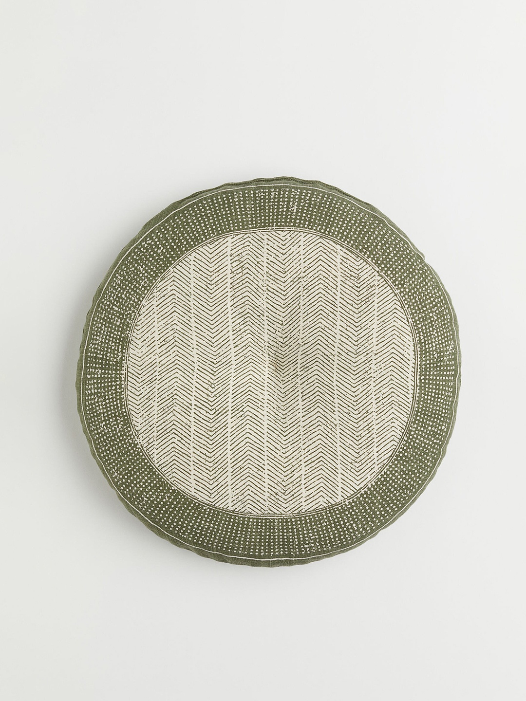 

H&M Green Round Seat Cushion