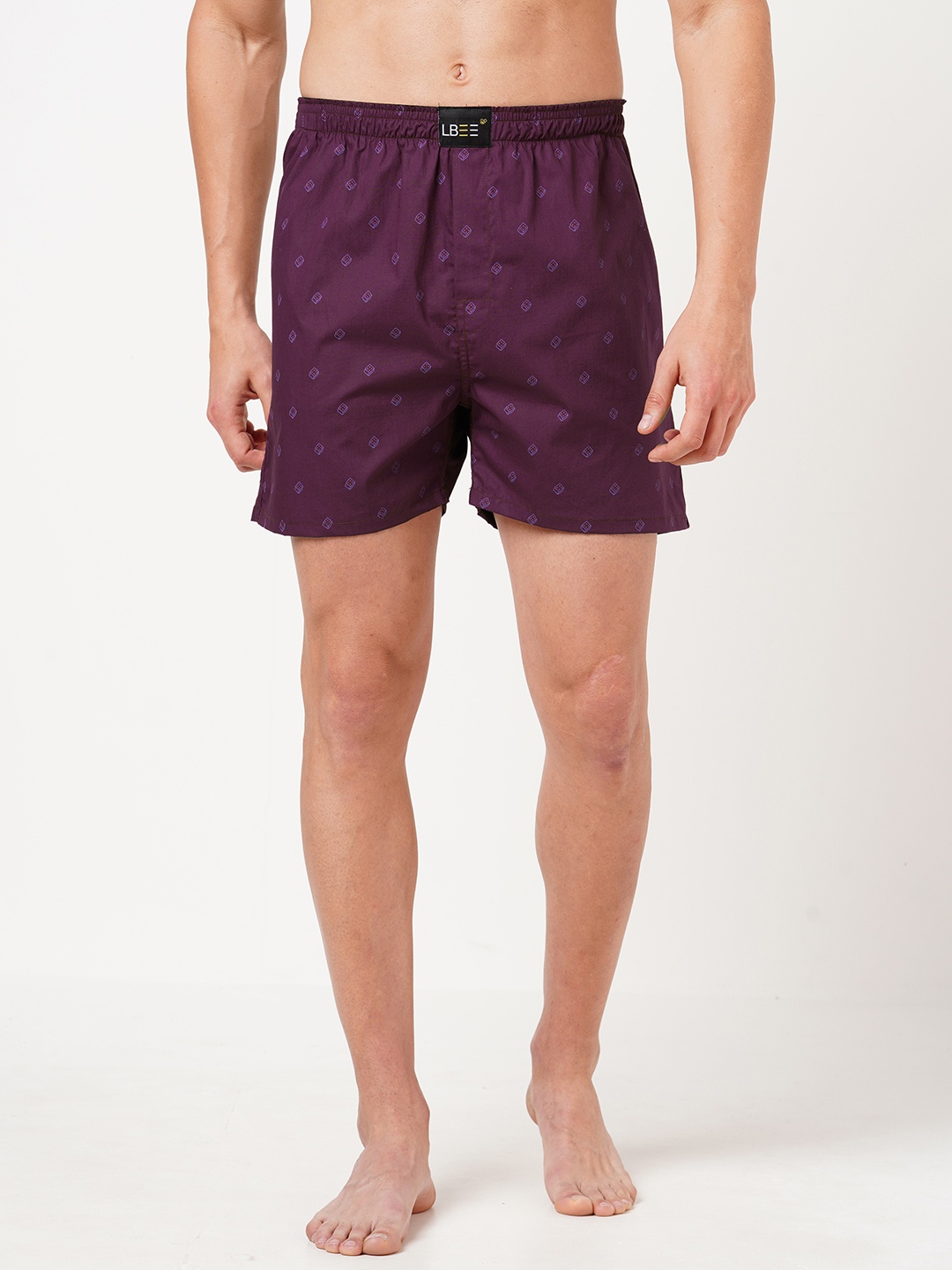 

LBEE Men Maroon Printed Anti Bacterial Boxers MCLB00511
