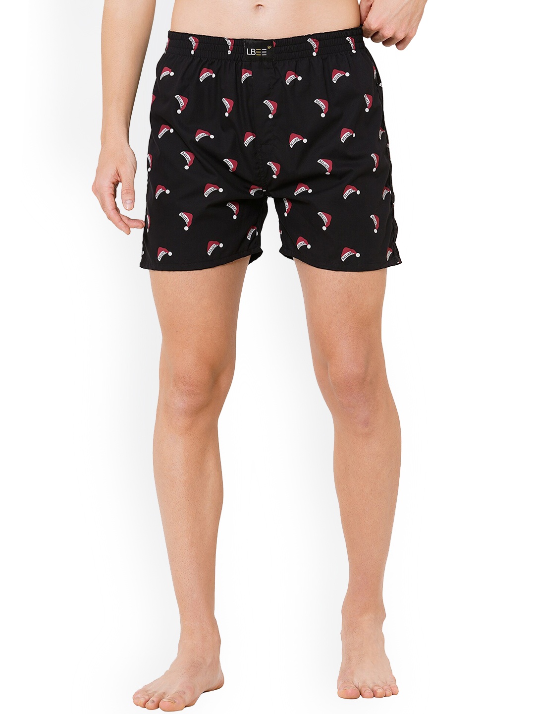

LBEE Men Black Printed Cotton Boxers MCLB00704CT_L