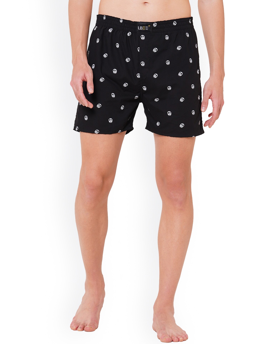 

LBEE Men Black & White Printed Anti Bacterial Cotton Boxer MCLB00715CT_XXL