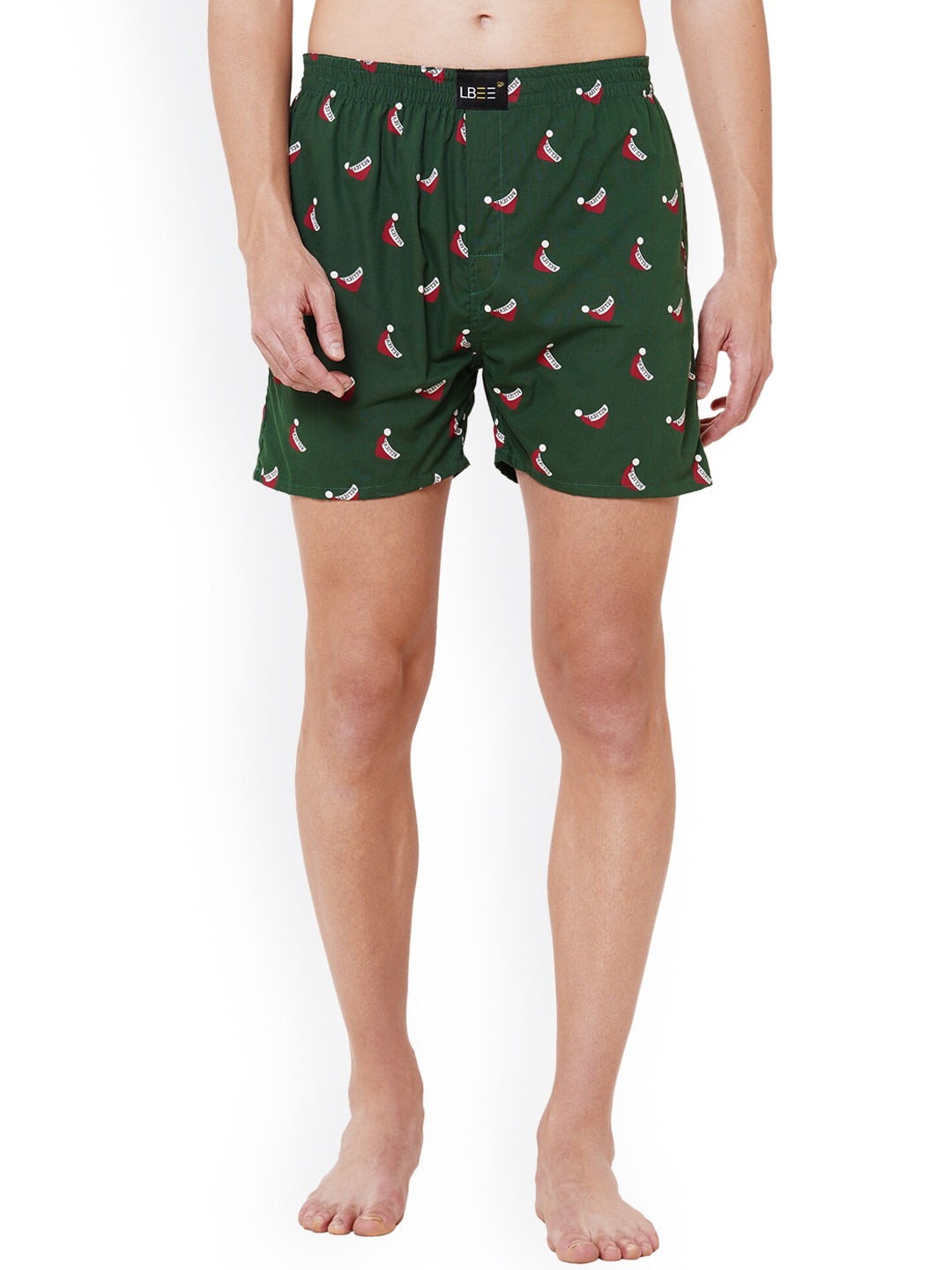 

LBEE Men Green Printed Anti Bacterial Cotton Boxer MCLB00705CT_XXL