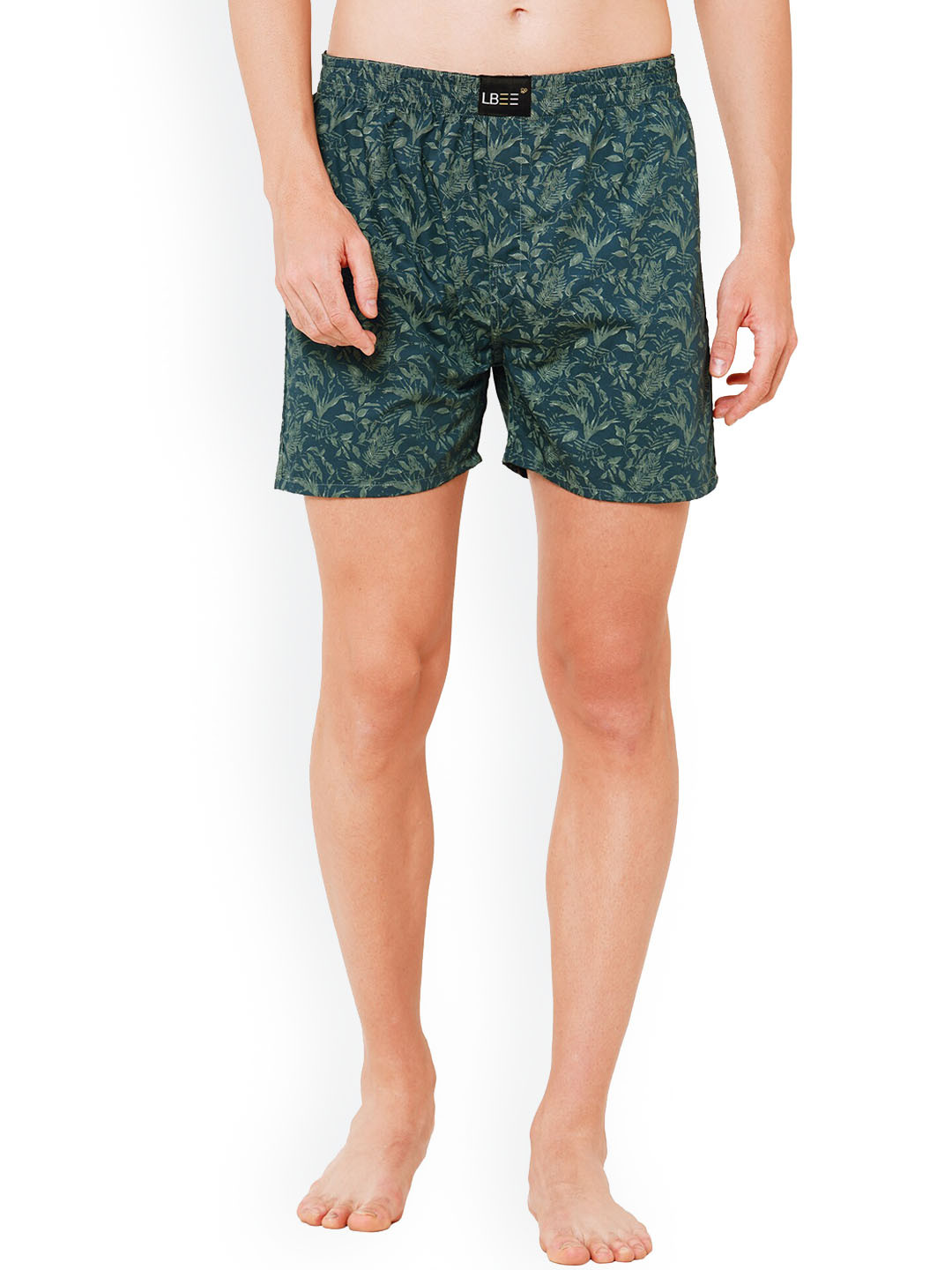 

LBEE Men Navy Blue & Green Printed Anti Bacterial Boxers MCLB00709CT_XL