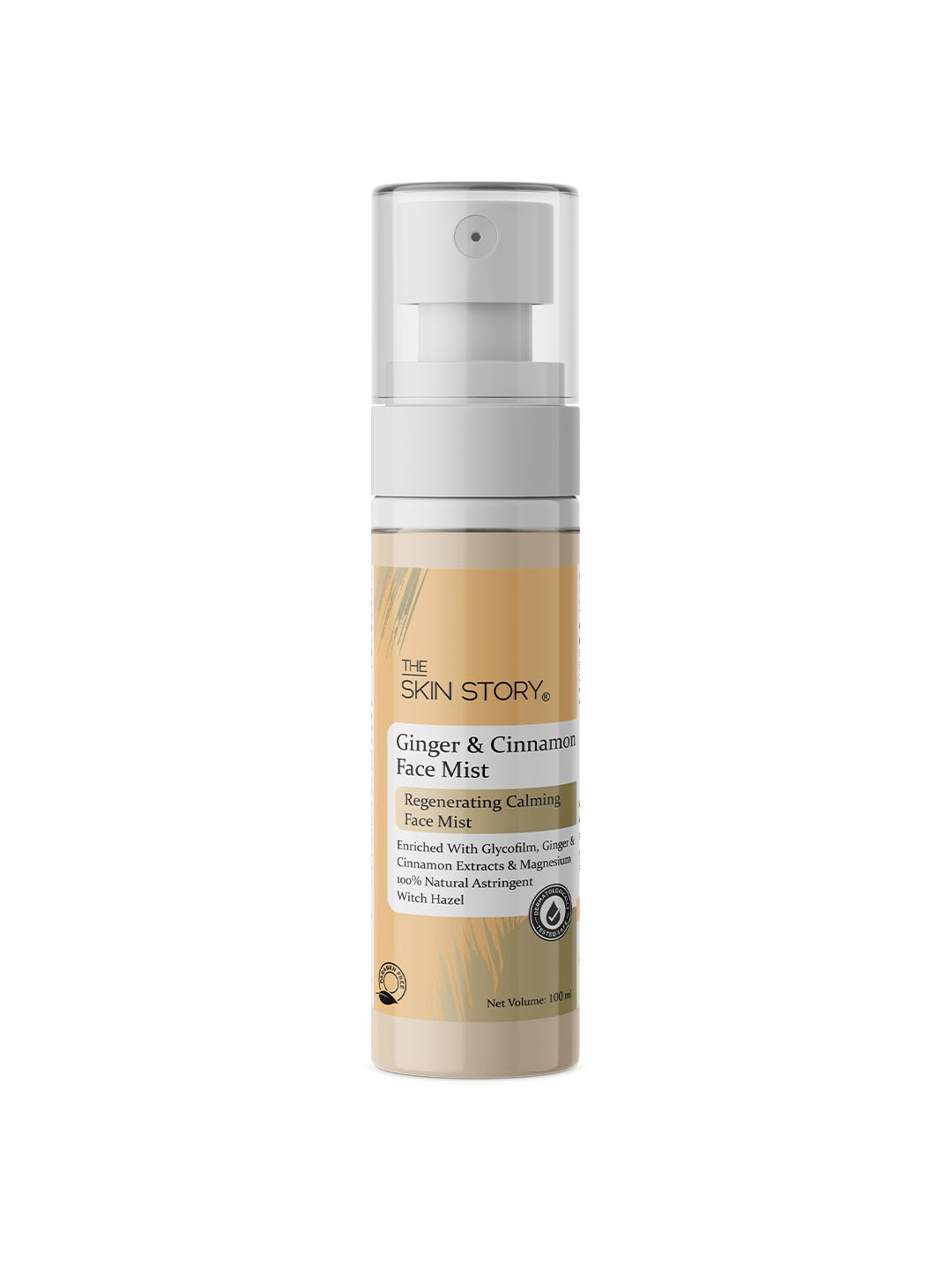 

THE SKIN STORY Ginger & Cinnamon Face Mist with Magnesium - 100ml, Yellow