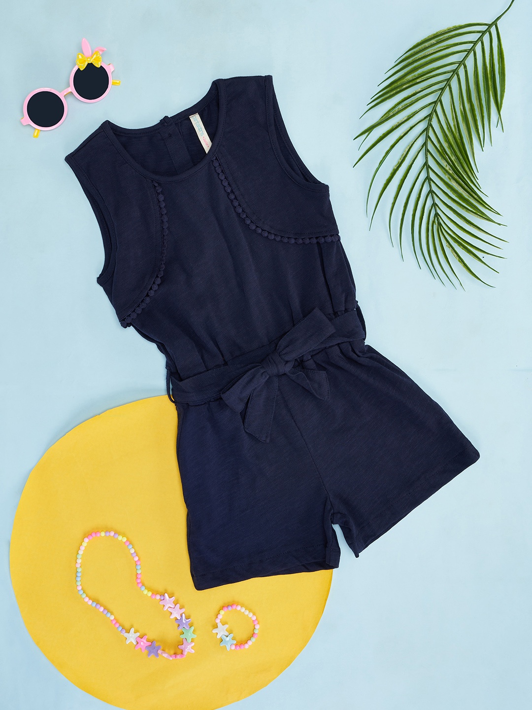

Pantaloons Junior Girls Pink Jumpsuit