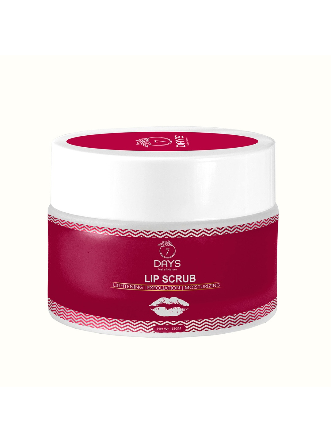 

7 DAYS Lip Scrub for Lightening & Brightening Dark Lips - 25g, Red