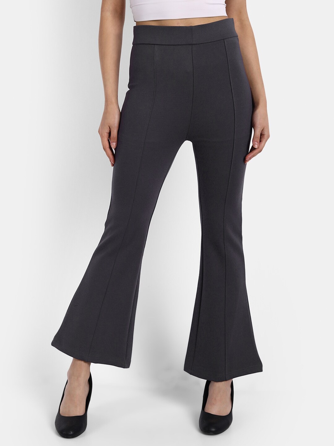 

Next One Women Grey Solid Skinny-Fit Jeggings