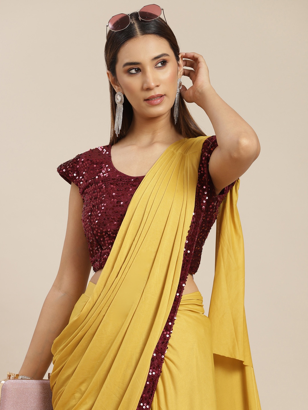 

Grancy Mustard Ready to Wear Saree