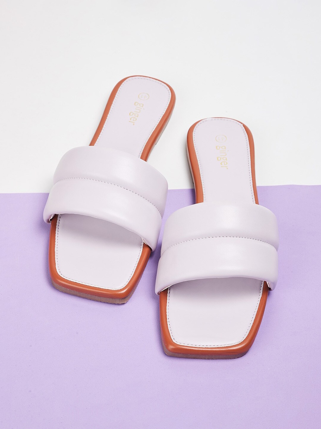 

Ginger by Lifestyle Women Lavender Open Toe Flats